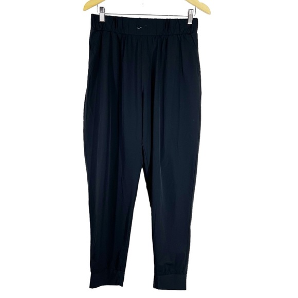 NIKE DRI-FIT Black Pull on Flex Bliss Lux Slim Fit Training Pants Women's Large - Picture 1 of 9